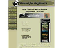 Tablet Screenshot of bonsaiforbeginners.com